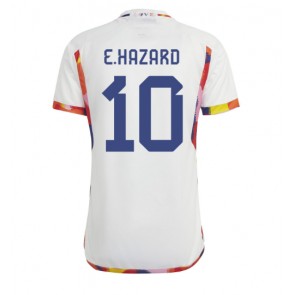 Maillot de foot Belgique Eden Hazard #10 Extérieur Monde 2022 Manches Courte